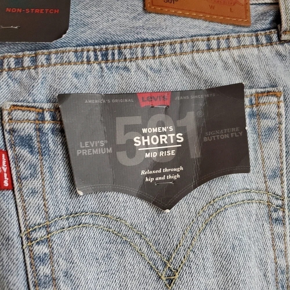Levi's Premium 501 Shorts in Waveline size 29 NWT